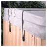 Spa cover lock down straps to secure your spa cover - in black