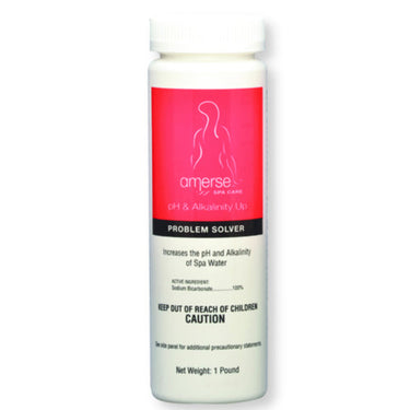 Red & White container with Amerse pH & Alkalinity Up for Spas