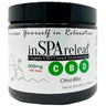 inSPAreeleaf Organic CBD Extract Aromatherapy jar with label on a white background