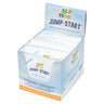 Box of Frog Jump Start hot tub start-up packets on a white background