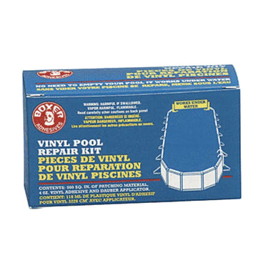 Vinyl Pool Liner Repair Kit in blue box on white background