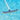 Blue and white 18β³ Vinyl Liner Brush with Rubber Bumper in pool