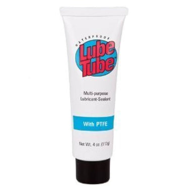 Lube Tube packaging with white background