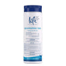 Brominating tabs container with 'life' branding on a white background