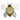A decorative bee-themed wall thermometer with iron and glass details, featuring a large analog display in the center.