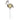 Flamingo Thermometer Garden Stake. Round thermometer as part of a silver flamingo attached to a tall silver garden stake.