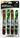 Active Xtreme Dive Sticks 4pk, with fun designs. 2 red, yellow, black and white. 2 green, blue, black and white