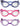 3 pack of children's swim goggles themed with fish Blue pair has a shark, Pink pair has a pink fish and light purple pair had a purple clown fish. All 3 laid out on a white background.