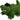 Green gator with top hat. Shows close up.
