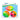 3-Pack Rainbow Game Balls - 7" football, 6" basketball and 6" soccer ball in rainbow colors.