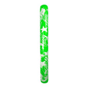 Graffiti Inflatable Noodle. Green with white stars and graffiti.