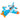 Aviator Rider float. Blue airplane with white and orange accents float for kids.
