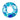 A teal blue inflatable tube with a bright circle pattern and a rope around the edge.