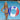 35β³ NBA Tube β Red, White & Blue. Young woman standing in the pool holding one for scale.