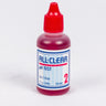Bottle of All-Clear pH test solution with red cap on a white background