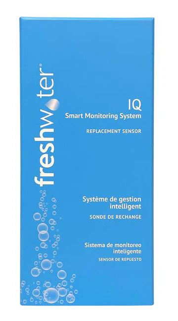 Blue packaging of freshwater IQ Smart Monitoring System replacement sensor