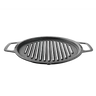 Grill pan with handles on a white background