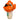Orange & White Clownfish with Black Sunglasses Chlorinator, side view