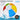 48" Multi-Colored Beach Ball in Box