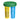 Two cylindrical containers, one yellow and one blue, with green lids, featuring 'Frog Serene' branding on a white background.