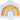 Childs Splash pad with rainbow and Hello summer text white background