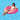 Pink Neon Frost Tube Floating in Water
