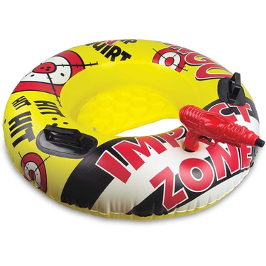 Inflatable ring with 'Impact Zone' text and graphics on a white background