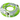 Green and gray inflatable tube with star patterns on a white background
