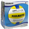 Poolmaster soft touch volleyball packaging with ball illustration on a blue and white background