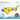 Yellow submarine ride-on pool float with Coconut Float branding on a packaging background.
