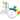 Inflatable unicorn pool float with rainbow colors on a white background