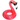 Inflatable flamingo pool float with sunglasses and 'Coconut' branding on a white background
