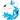 Inflatable pool float with blue floral design on a white background
