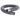 Gray vacuum hose with metal fitting on a white background