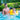 Yellow Pirate Duck Inflatable Tube in Water