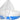 White and Blue Baby Ring float with canopy. Text Baby on Board side view