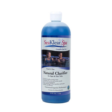 SeaKlear Spa Natural Clarifier bottle on a white background