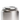 Silver metal grill shield on a white background