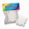 white sponge shaped like a bug 2 pk