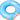 Picture of a blue donut ring with 2 bites taken out of the donut.