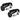 strap support set of 2 in black