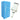 Blue box and White plastic water sensor on a white background