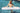 Jumbo inflatable noodle white with text float on by with lady in water