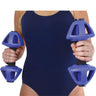 blue dumbbells' in or out of water