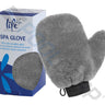 Gray microfiber glove and the box it comes in