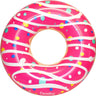 Sprinkled and Pink Glazed Donut Float with white background