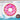 Sprinkled and Pink Glazed Donut Float in box