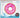 Sprinkled and Pink Glazed Donut Float in box