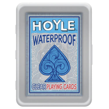 Deck of water proof cards in plastic case