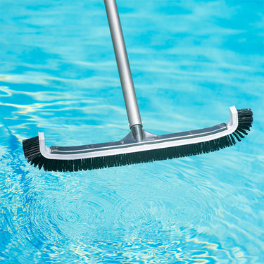22" Ultra curved commercial grade pool brush. Heavy Duty in the water